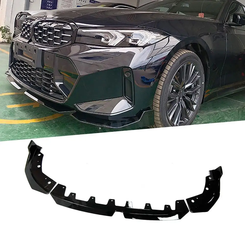 1 set ABS Front Lip Spoiler For Bmw G20 G28 M340i 2023+ Head Bumper Chin Guard Bumper Cover Front Bumper Extension Car Styling