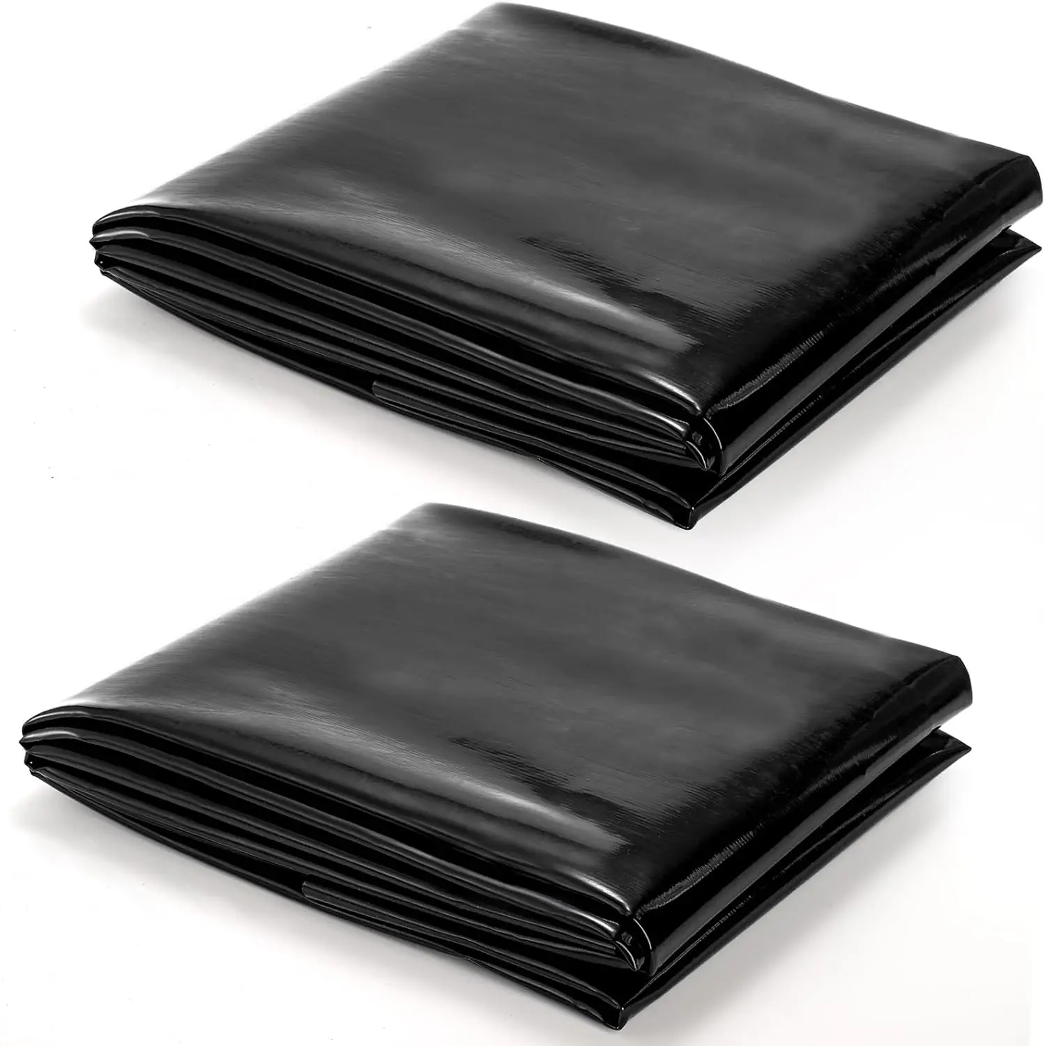 

Комплект из 2-х рулонов пленки для пруда 4x7 футов, толщина 20 мил, черная пленка из HDPE для прудов с карпами кои, водопадов, садовых фонтанов