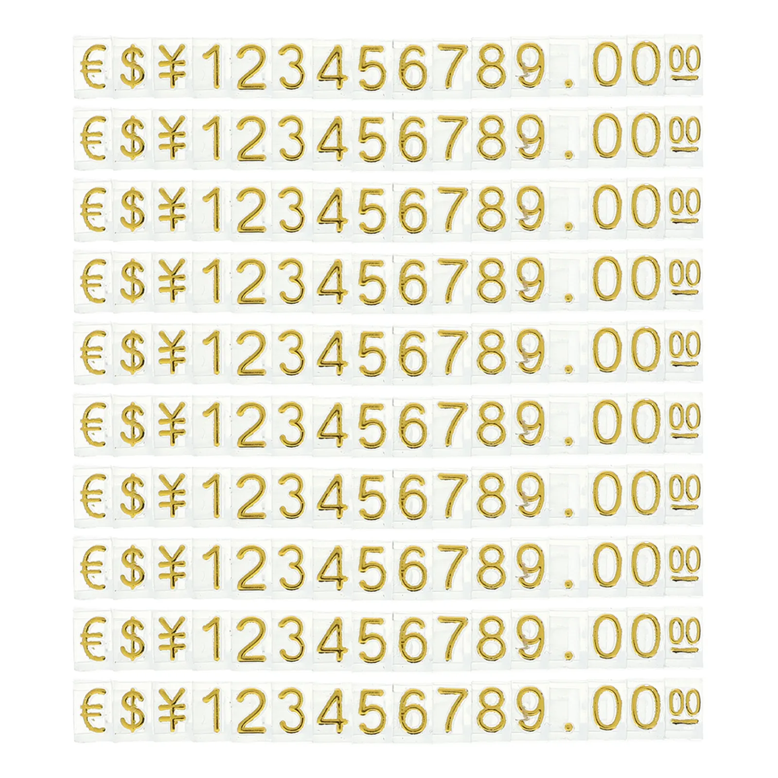 

20Pcs Elegant Adjustable Price Display Cubes Made of ABS Plastic for Jewelry Price Tags Retail Counter Pricing Display Stands