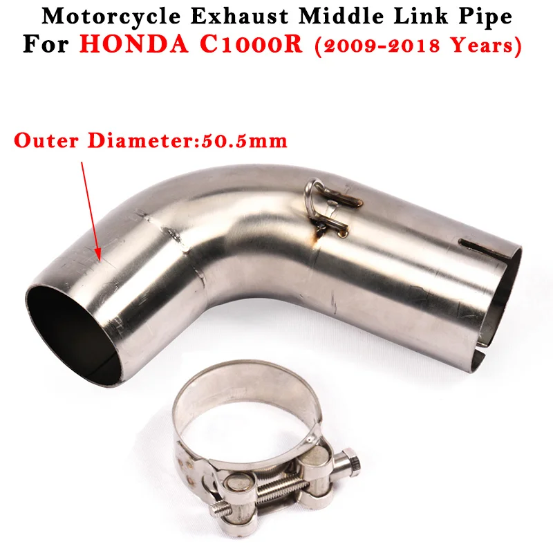

Motorcycle Exhaust Escape System Modified Muffler 51mm Middle Link Pipe Slip On For HONDA CB1000R CB 1000R 2009 - 2016 2017 2018