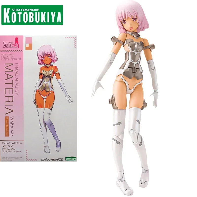 Original Model Anime FRAME ARMS GIRL FG016 Materia White VerBrown Skin Append Action Figures Mobile Suit Girl Toys Gifts for Kid