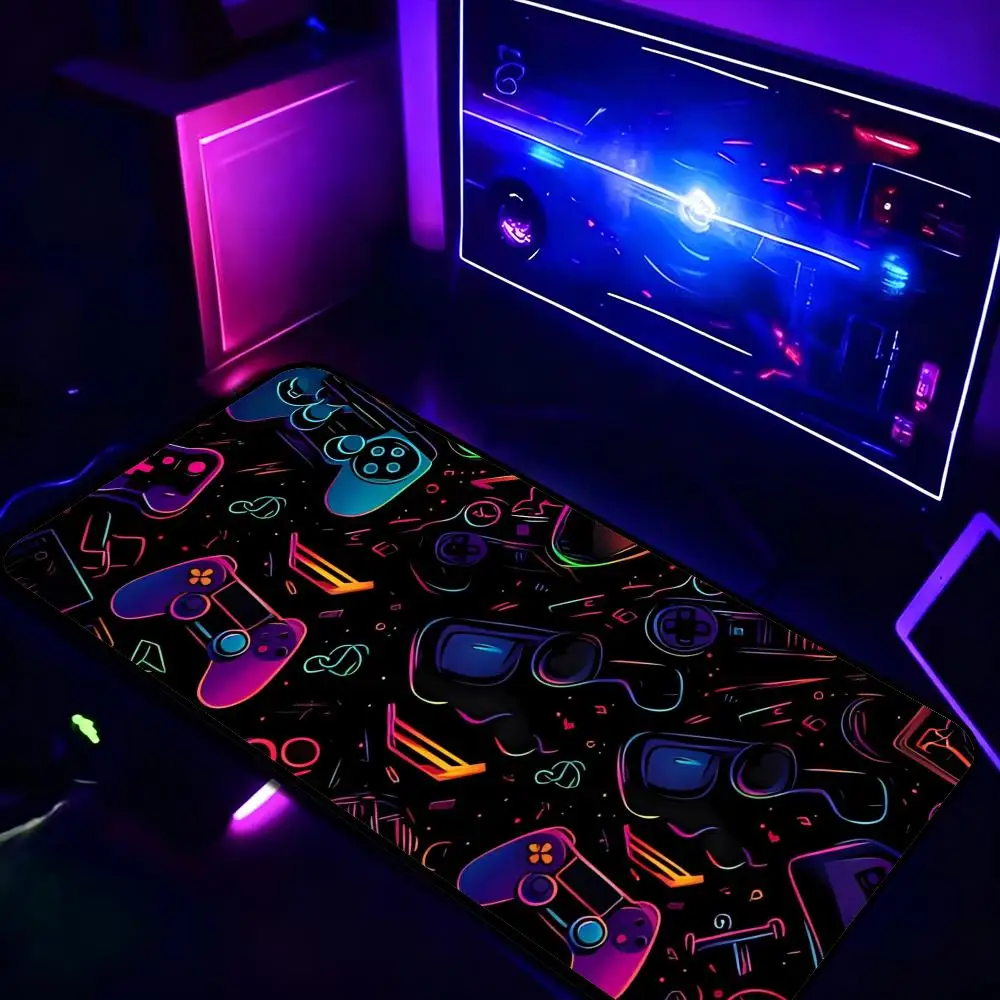 Extra Large Wide Gaming Mouse Pad Non-slip Desk Mat, Oversized Extended Full Desk Keyboard Pad for Gamer Gaming Desktop Decor