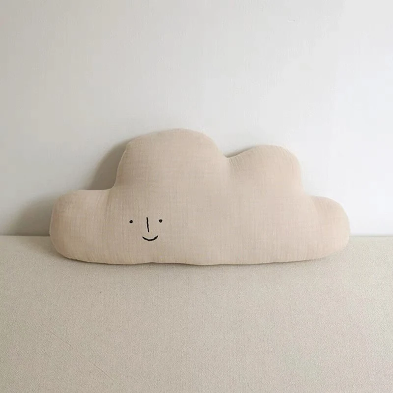 Hot Selling Kleine Speelgoed Maan Ster Wolk Vorm Pluche Sierkussen Schattige Poppen Knuffel Dier Plushie Kussen Slaapkamer Sofa Decor