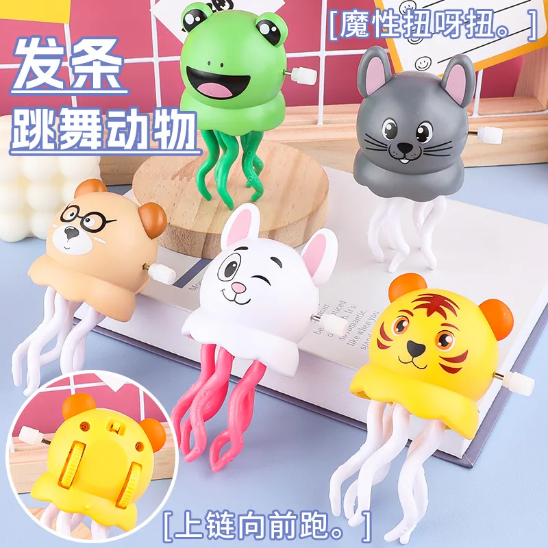 Children's Magic Dancing Walking Frog Mouse Bunny Small Animal Clockwork Toys Baby Cartoon Pet Fun Wind Up Toddler Small Toys