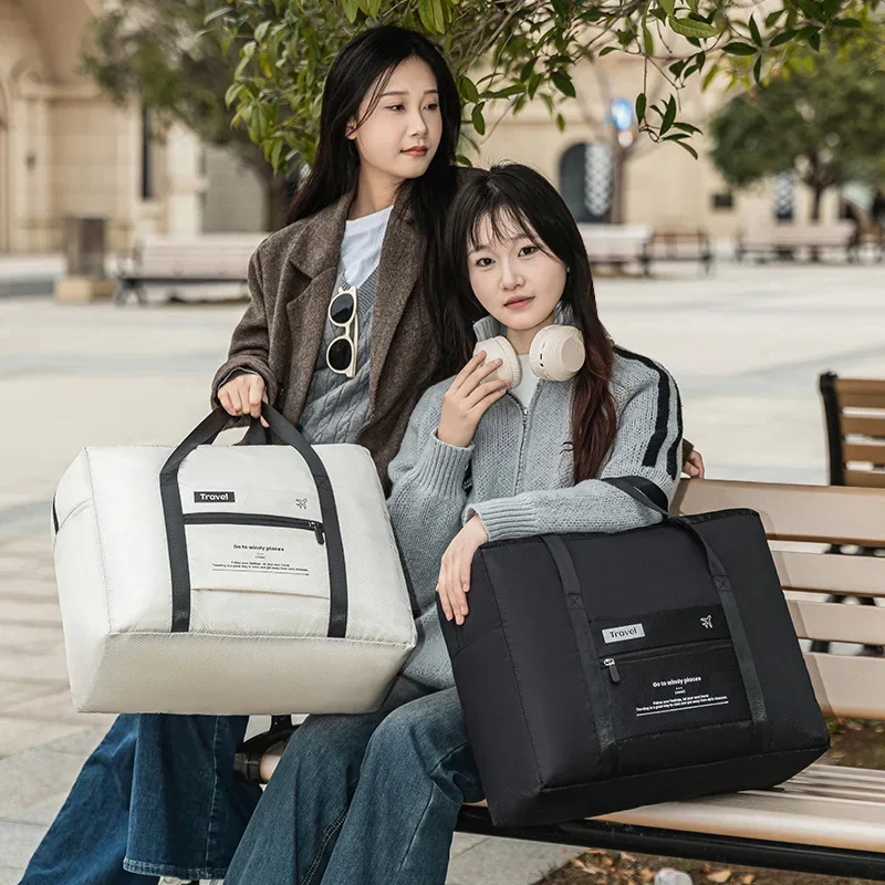 

Large Capacity Foldable Travel Bag Waterproof Lightweight Hand Luggage Bag Convenient Dry Wet Separation Fitness Training Bag