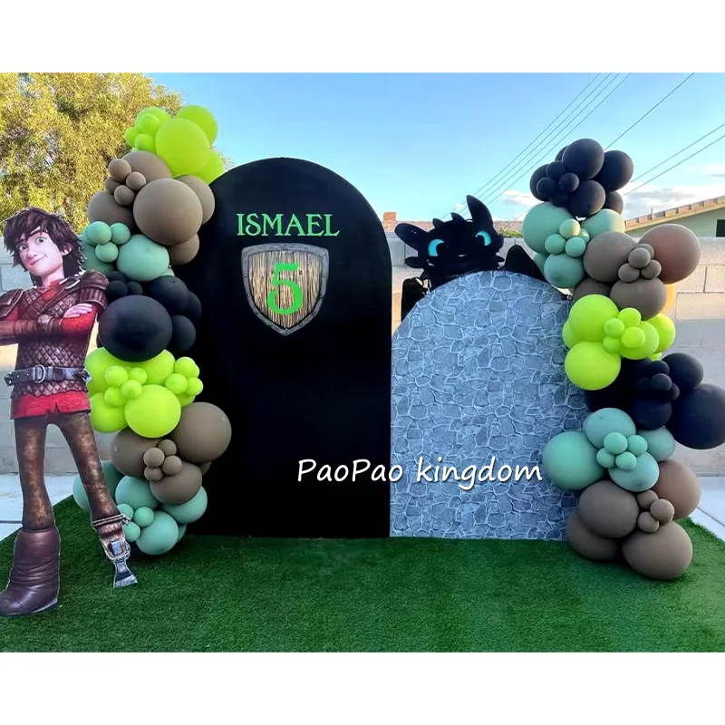 

Гирлянда на тему дракона How Train, арка, воздушный шар без зубов, без зубов, принадлежности для дня рождения, детские украшения для детского душа