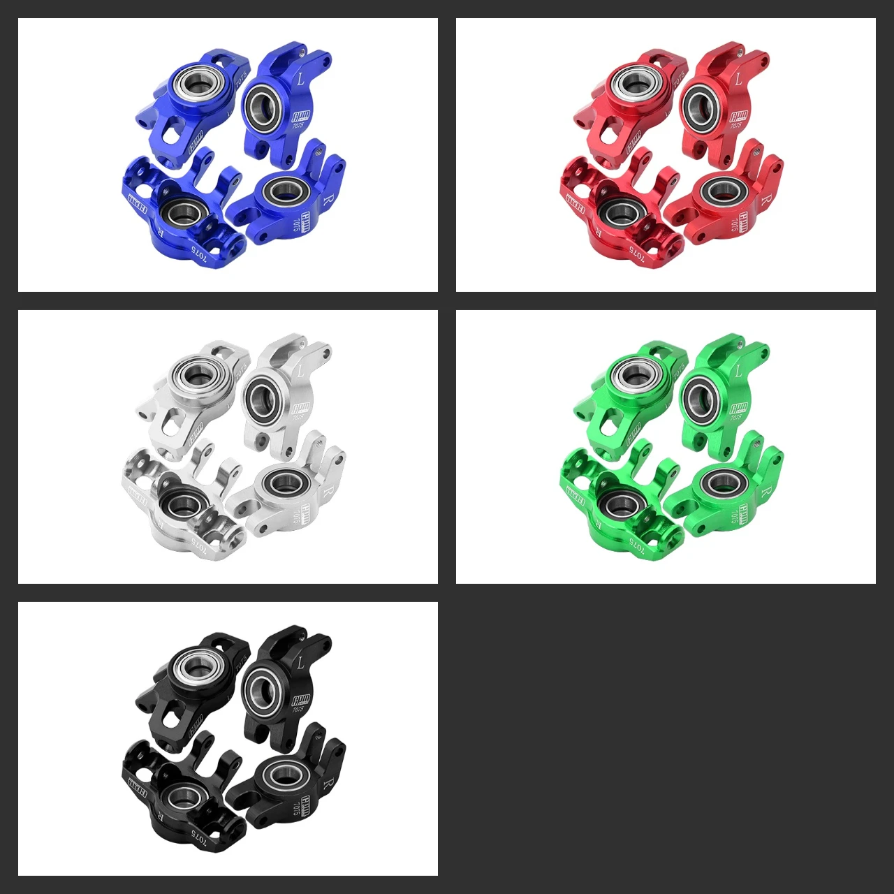 

GPM 7075 Alloy Front Steering Block+Rear Hub big Bearing ARRMA 1/16 Mojave Grom