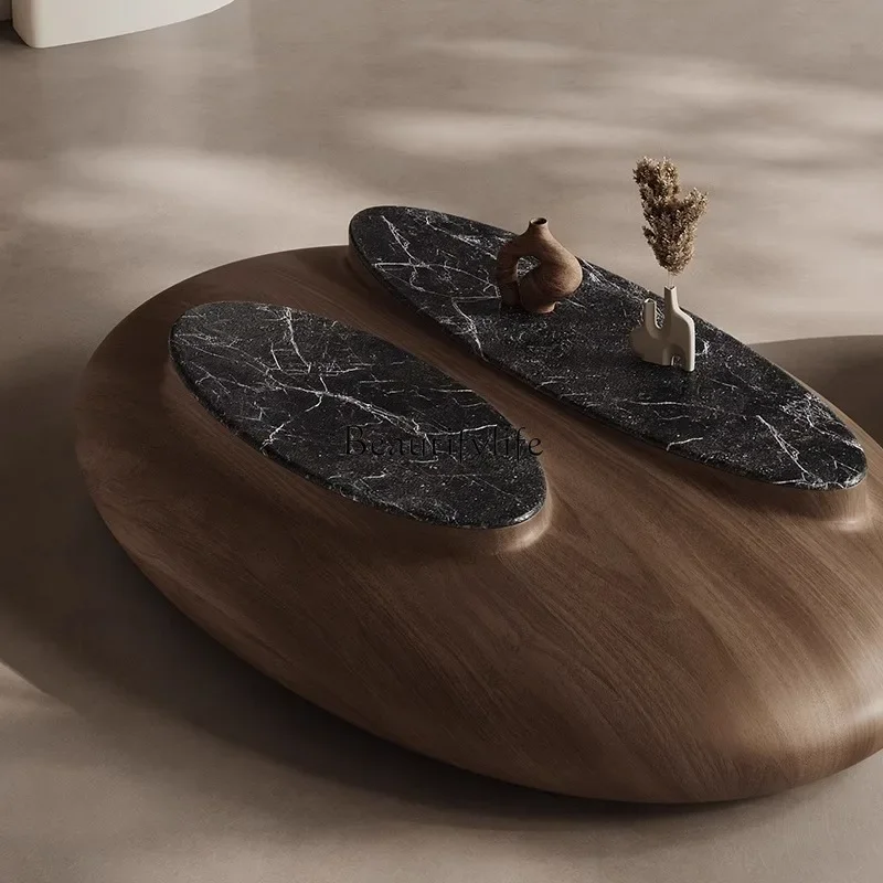 

yj21 Italian minimalist designer coffee table combination art high-end villa irregular coffee table
