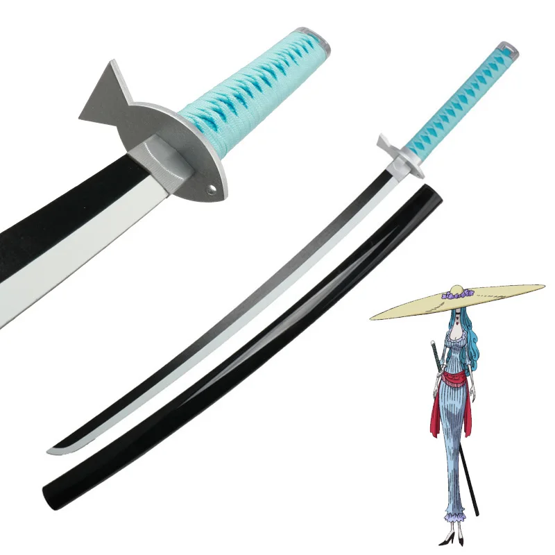 Katana de pez blanco fantasma para mujer, juguete de bambú para Cosplay, armas de Anime, espadas, regalos de fiesta, 104cm/40,9"