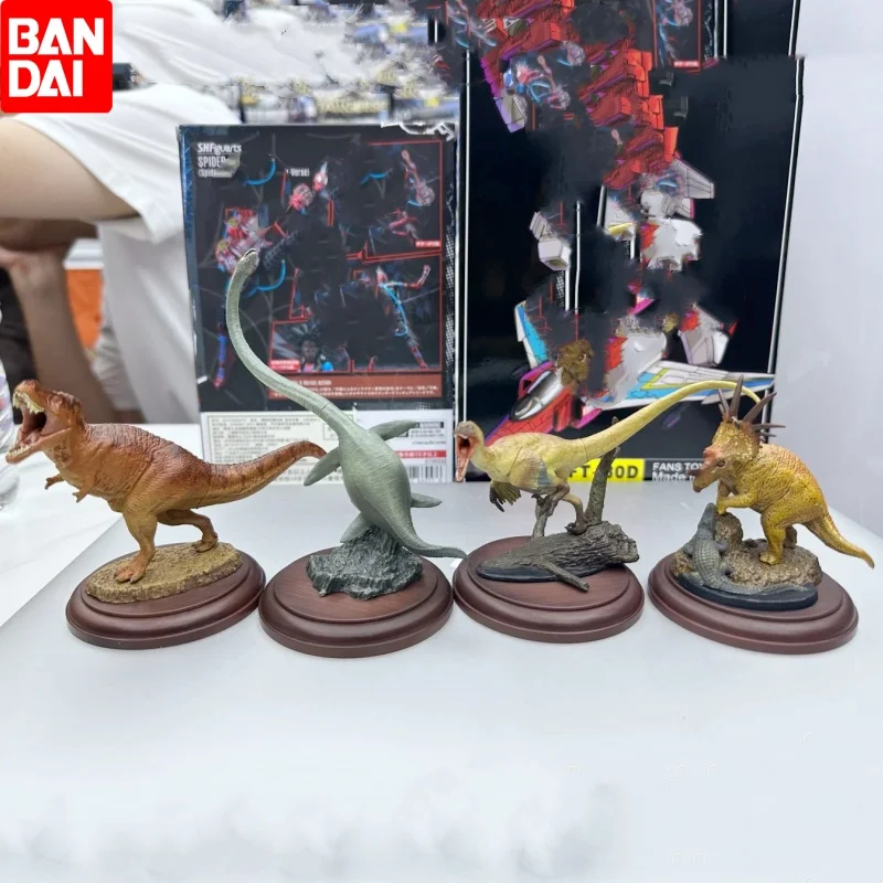 New Original Bandai Gashapon Big Biological Map Figures Dinosaur Tyrannosaurus Simulation Movable Animal Action Figure Model Toy