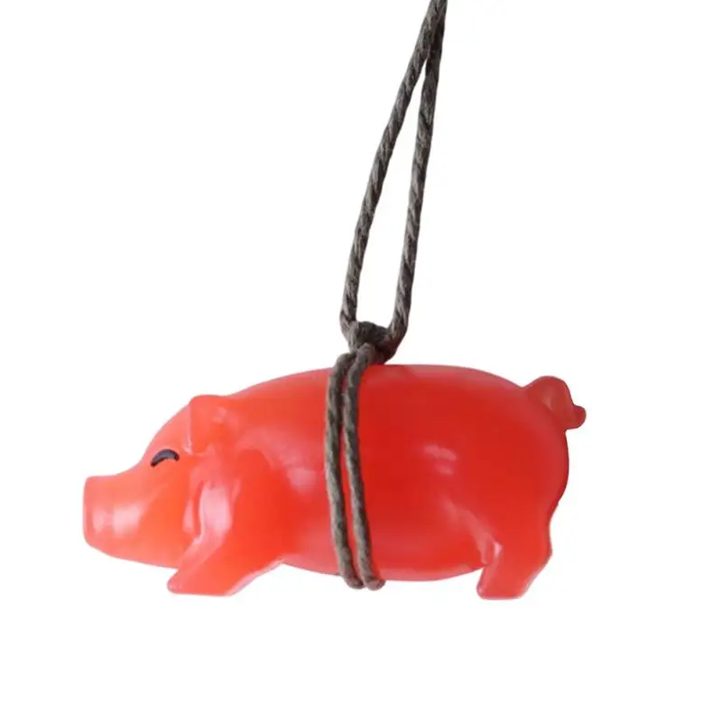 

Rearview Mirror Decor Auto Roasted Hog Ornament Color Changing Funny Cute Aesthetic Cool Car Pendant Auto Interior Decoration