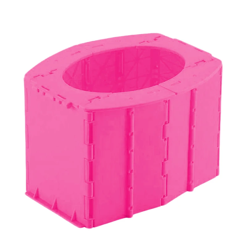 

Long Trips Folding Toilet for Camping, Car Travel Toilet for Camp, Hiking Potty