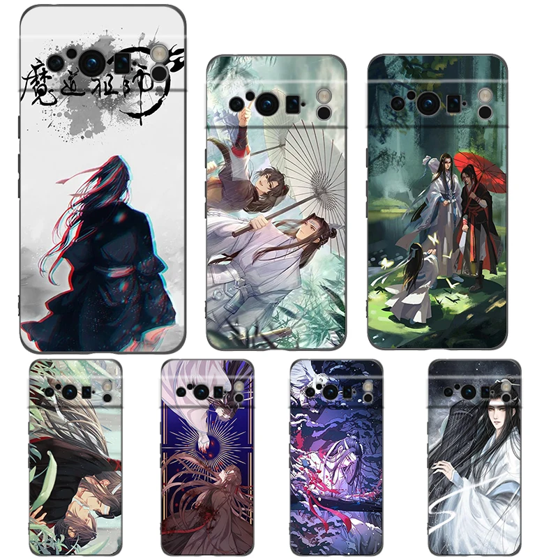 حافظة هاتف لهاتف جوجل بيكسل 9 8 7 6 9A 8A 7A 6A Pro 10 9 Pro XL حافظة ناعمة من البولي يوريثان مقاومة للصدمات Capas Mo Dao Zu Shi MDZS أنيمي