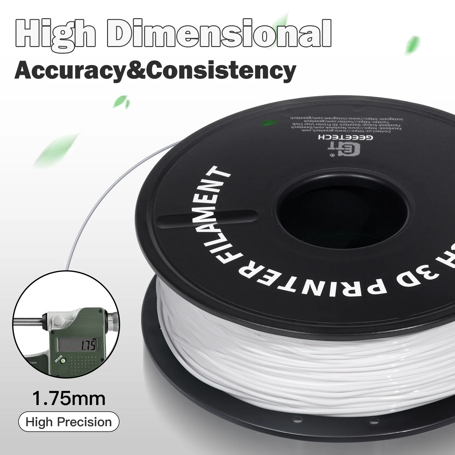 GEEETECH 1KG 1.75mm TPU Filament Flexible material for 3D Printers overseas warehouse fast shipping