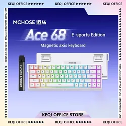 Mchose Ace 60/68 Pro Magnetic Switch Keyboard Wired RGB Hot Swap E-sports FPS Custom Gaming Mechanical Keyboard Pc Accessories