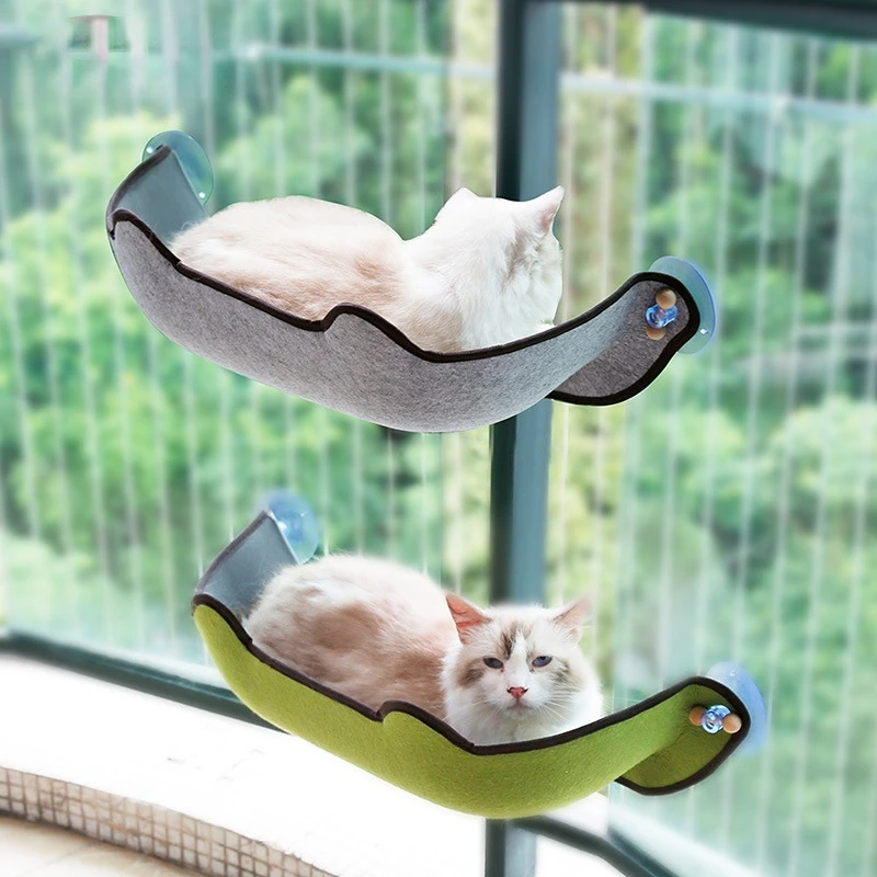 

Window Sill Sucker Pet Cat Hammock Space Capsule Hanging Cat Nest Four Seasons Universal Removable and Washable Pet Bed