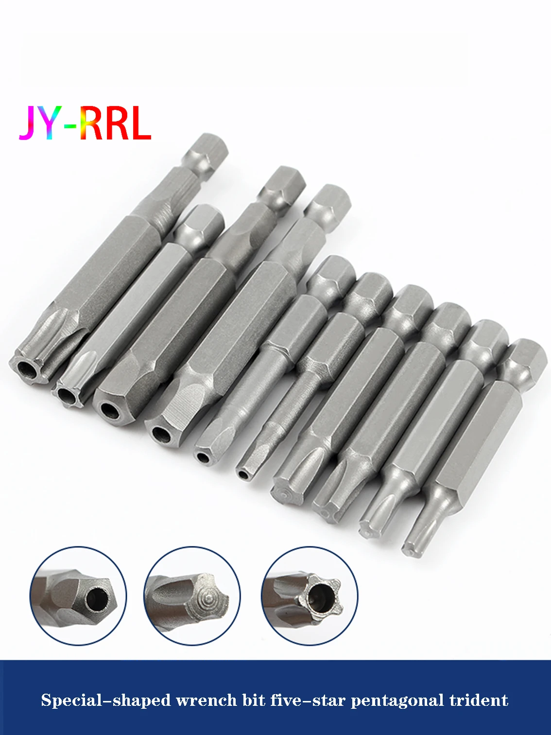 1pcs Triangular 5-Corner Side Three-Pronged Batch Head Five-Star Bicycle Wrench With Middle Hole Special-Shaped Batch Mouth