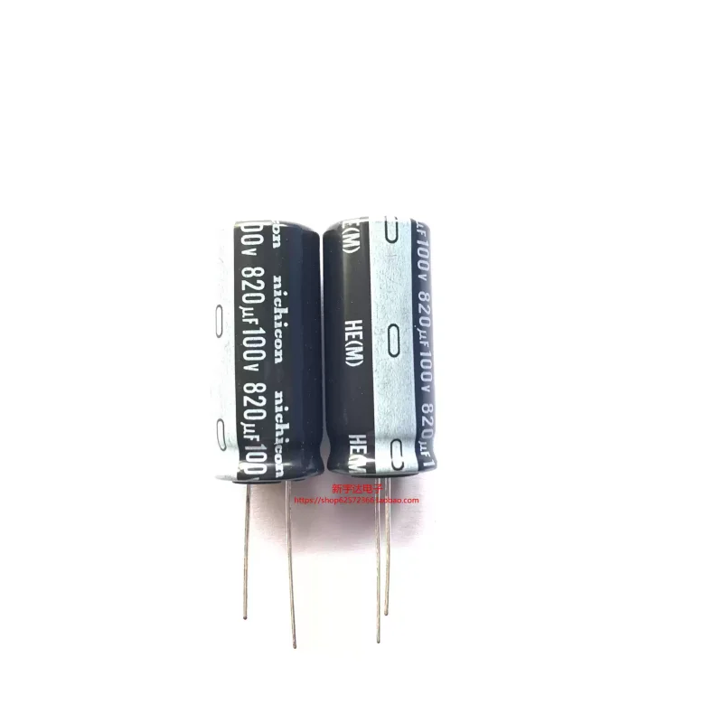 

10-100 шт. 100V820UF 18X40 Японский высокочастотный низкоимпедансный оригинальный электролитический конденсатор Nichicon HE 820UF100V