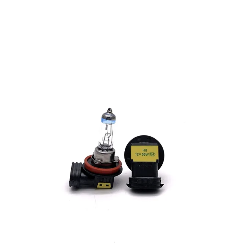 

2pcs Headlights Lamp H8 Platinum head Car Halogen Bulbs 12V55WAuto Bulb 3800K High and low light fog light bulb Warm yellow