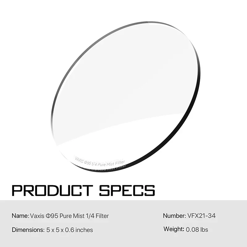 Vaxis 95mm filtro irnd arco-íris dazzle filtro névoa pura preto pro filtro polarizador para fotografia de vídeo tilta Mb-T16