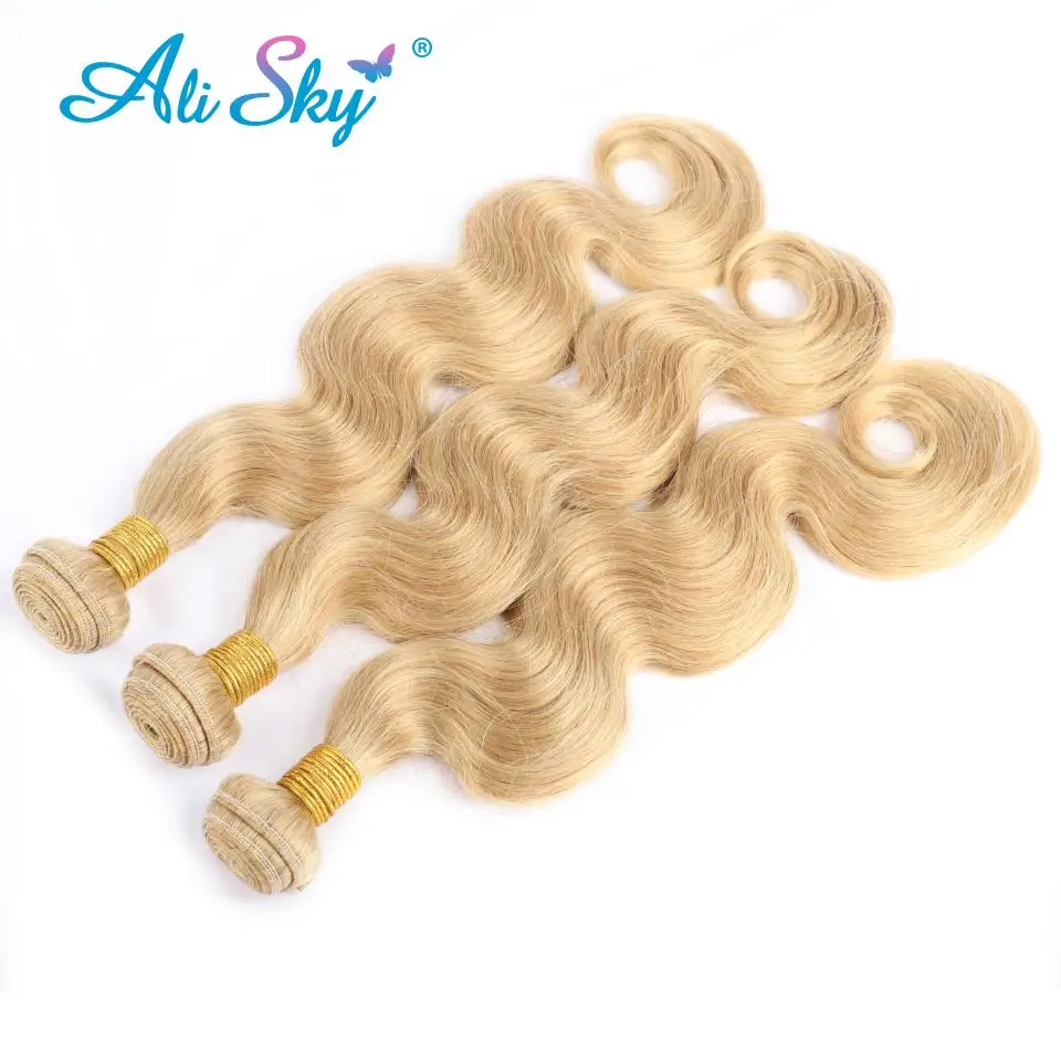 العسل شقراء 27 الشعر الملون البرازيلي الجسم موجة الطبيعية حزم شعر ريمي 12-30 بوصة تباع بواسطة 1/3/4 الشعر التمديد علي السماء