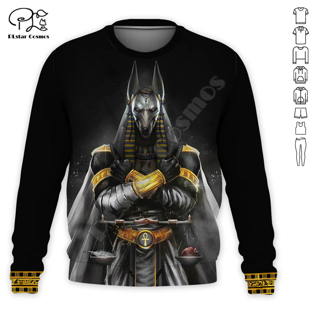 Newest Africa Ancient Egyptian Sphinx Anubis Horus Tattoo Retro Tracksuit 3DPrint Men/Women Streetwear Harajuku Funny Hoodies A7