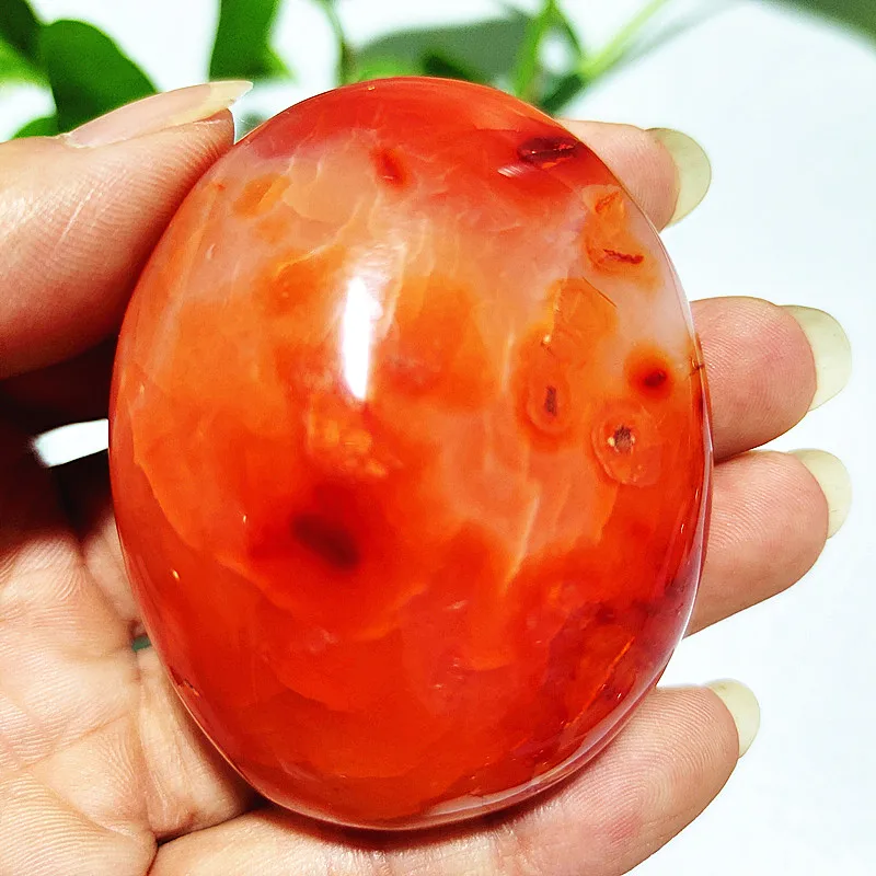 Natural Stone Sardonyx Agate Crsytal Palm Aquarium Decor Ornaments Gem and Reiki Meditation Spiritual Healing Crystals