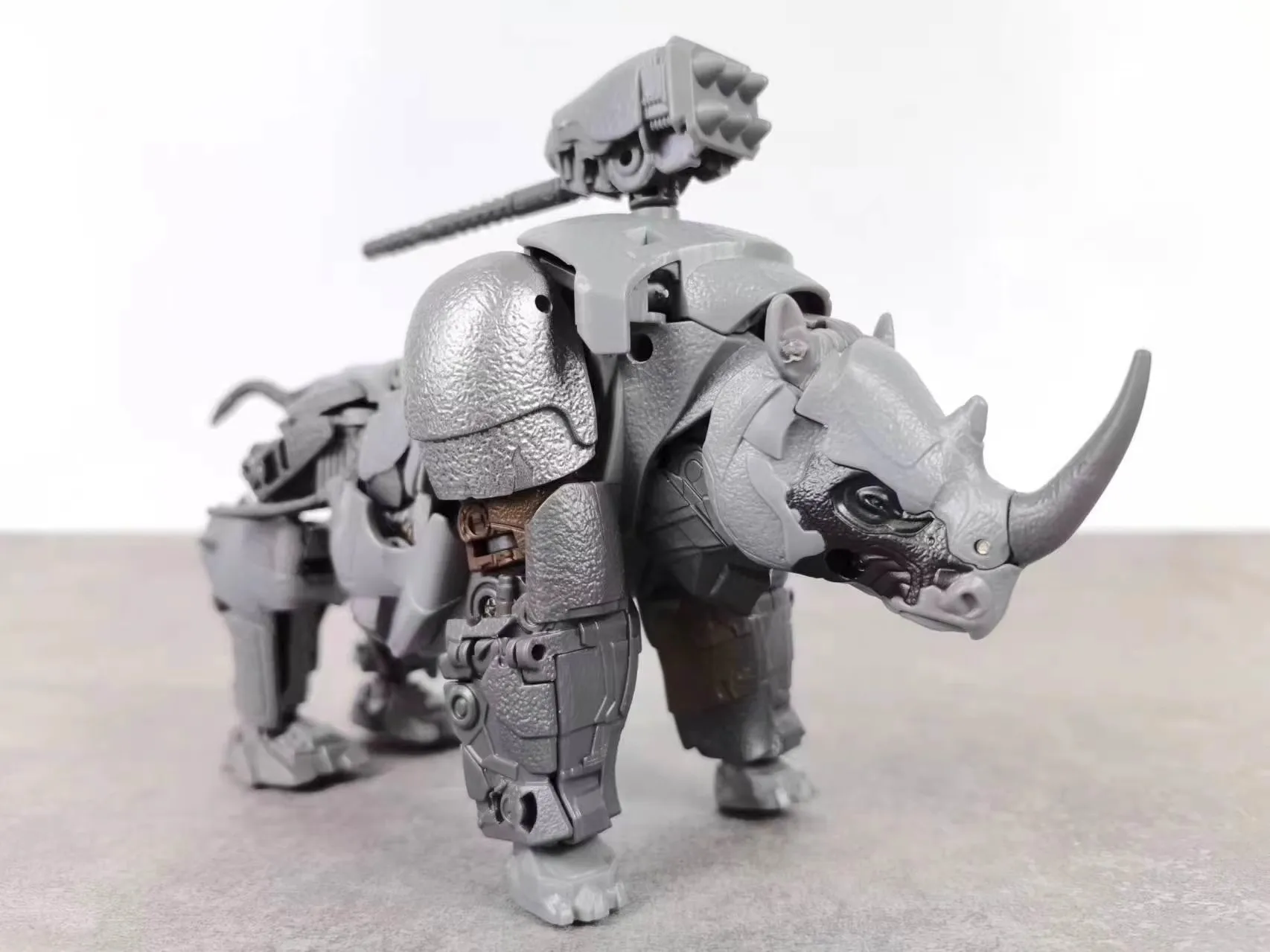 Mingxi Transformation Rhino MX-6602 Rhinoceros 17cm KO SS113 Action Figure Model For Kids Children Deformation Gift Toys