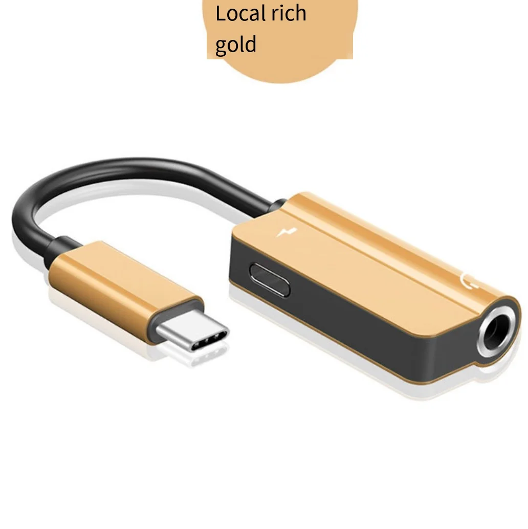 New knife type audio converter cable typec turn 3.5mm adapter music charging 2-in-1 headphone converter