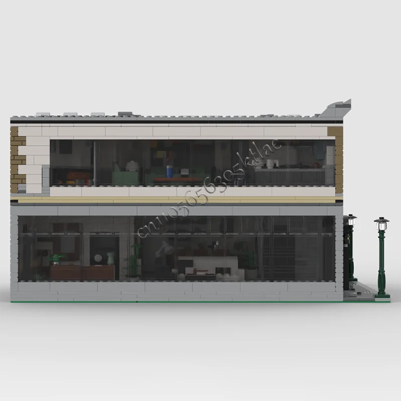 3266 أجزاء البائع الساخن الفيلم الشهير الحضرية واجهة المتجر قوالب بناء نموذج مجموعة لتقوم بها بنفسك الجمعية عرض لعب هدايا عيد ميلاد الأطفال #3