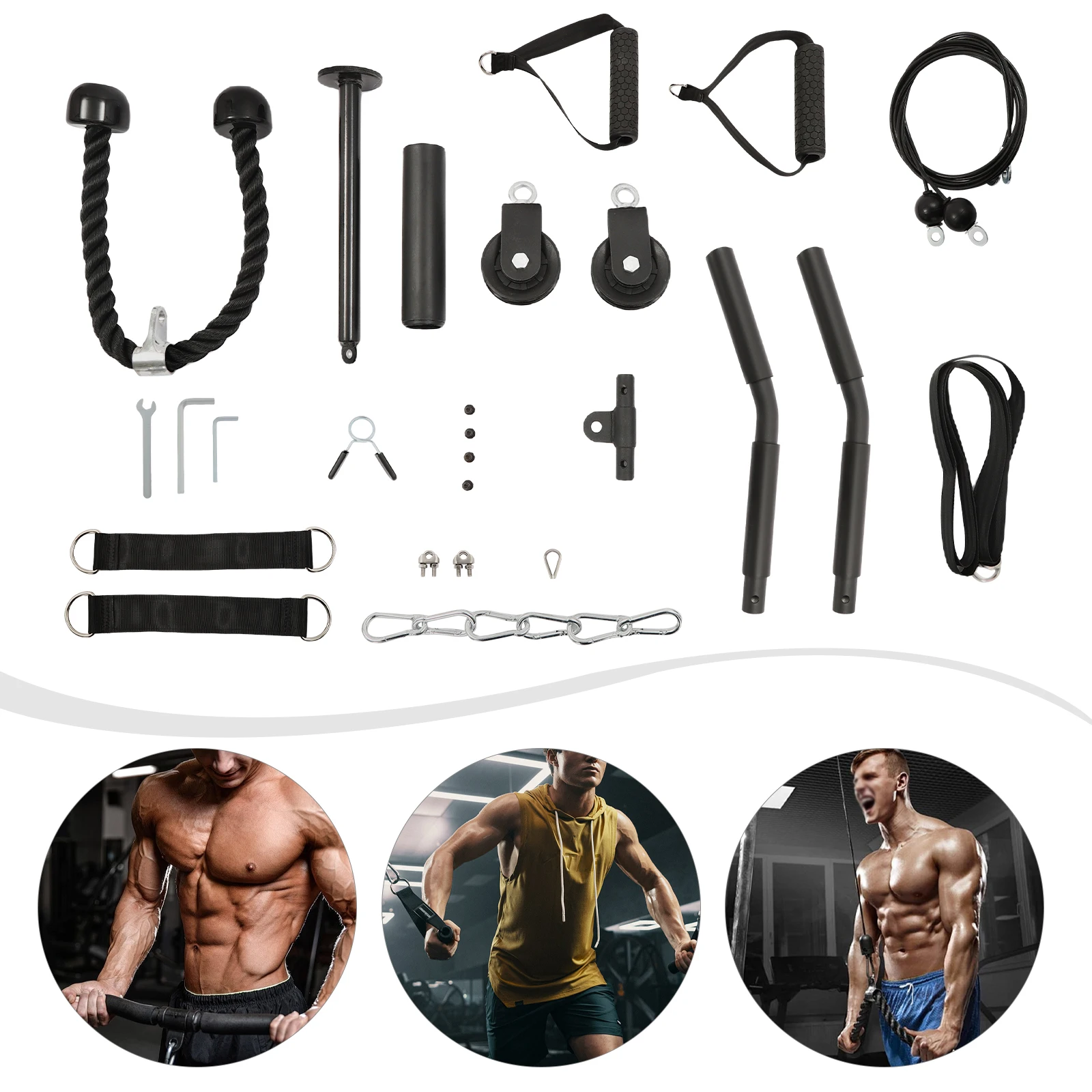 Weight Pulley Pulley System Gym Cable System Cable Pull Fitness Lat Pull Kit