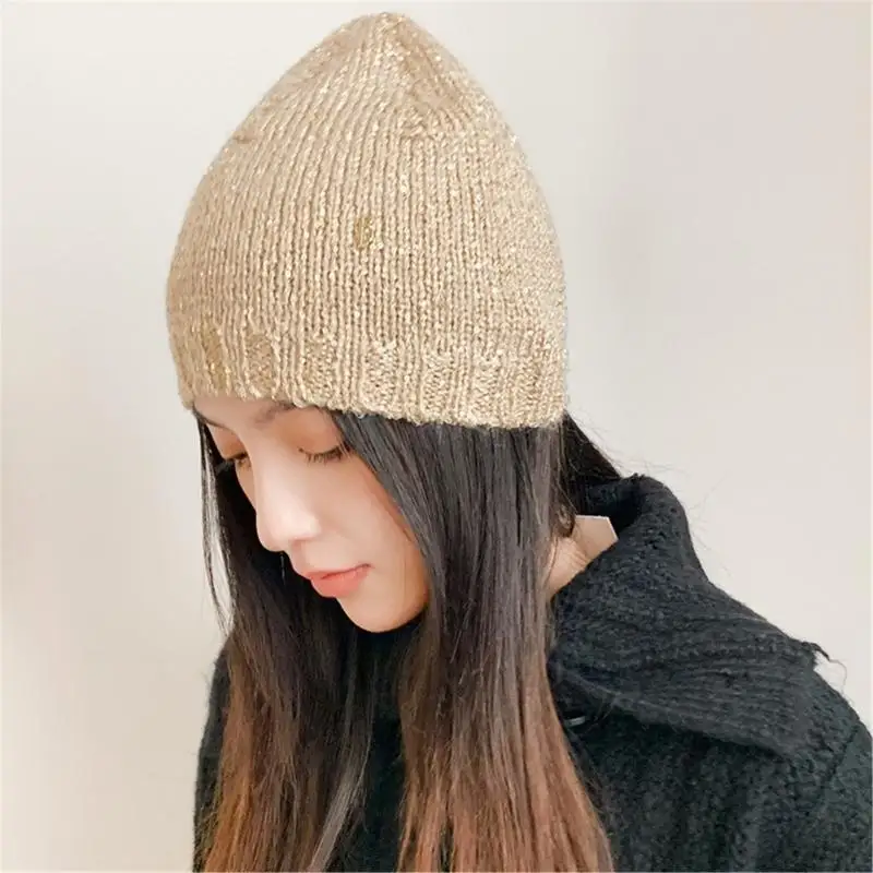 

652F Trendy Sequins Hat for Party Wear Unisex Shining Sequins Hat Hip Hop Skull Hat