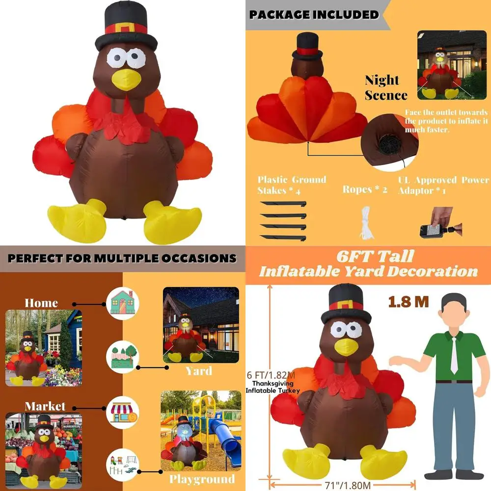 Led Lighted 6FT Inf… - image