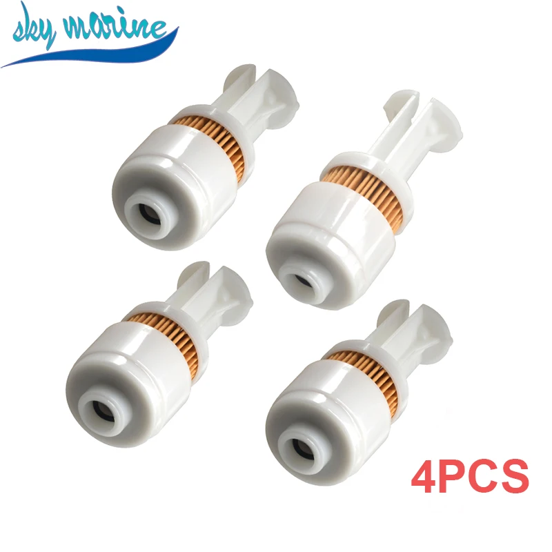 

4PCS Fuel Filter 15412-93J00 15412-93J00-00 65L-24563-00 35-888289T2 for Yamaha Suzuki Mercury 18-7936 Outboard 15412-93J00-01
