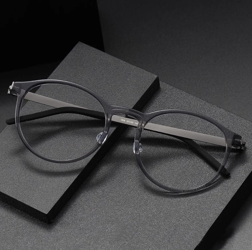 

1836 pure titanium handmade glasses frame pure titanium plate