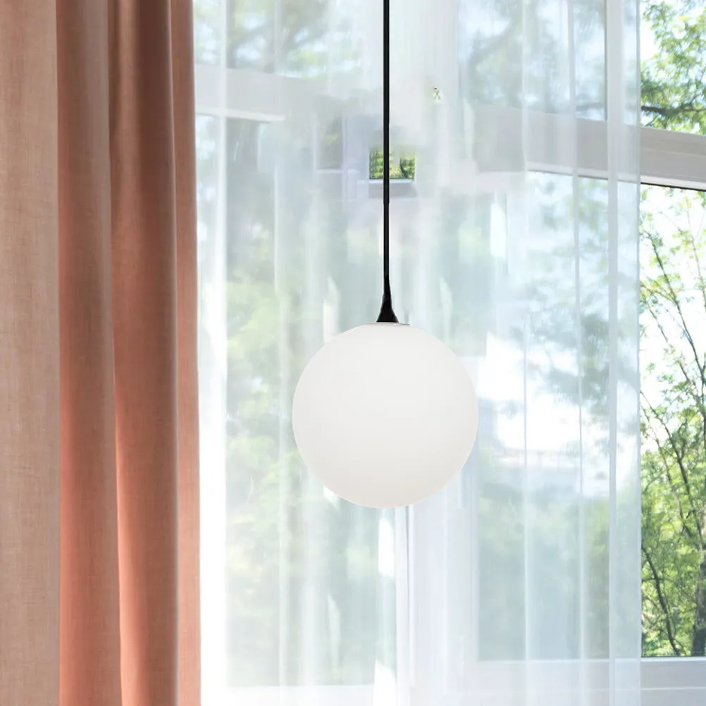 

Круглый стеклянный плафон-шар, декоративный белый, современный, для настольных ламп и подвесных светильников