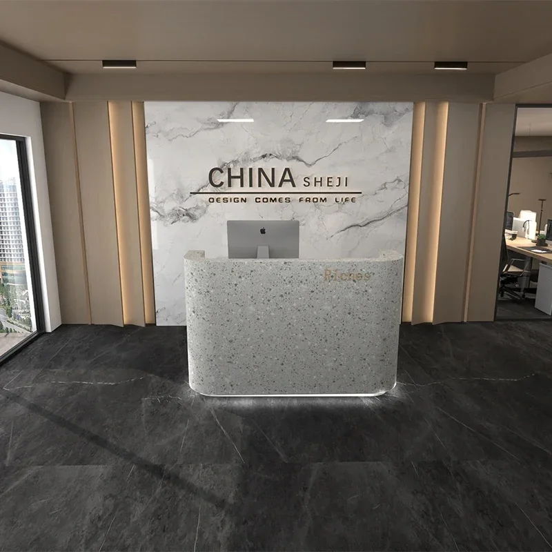 

Display Counter Reception Desk Cashier Table Lectern Register Reception Desk Standing Minimalist Escritorio Postmodern Furniture