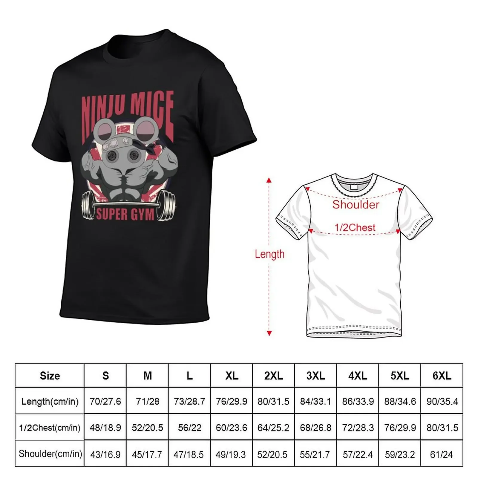 Funny Tengens Mice Super Gym T-Shirt vintage anime shirt heavyweights mens graphic t-shirts anime