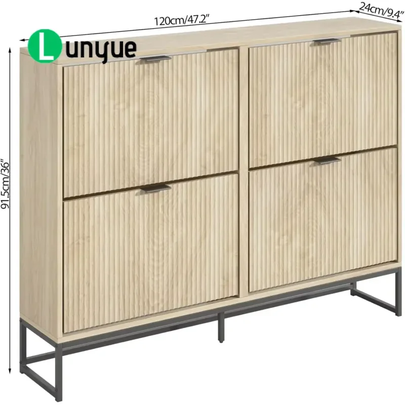 Vertical Shoe Cabinet Sterilized Wardrobe Dresser Exquisite Furniture Storage Organizer for Entryway Bedroom Home Space