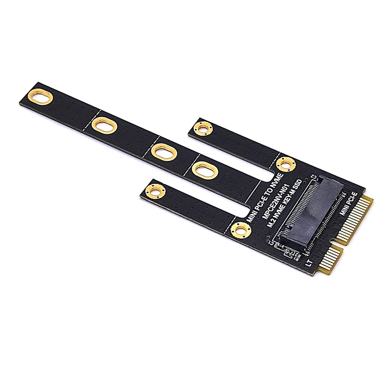 NOVO Mini PCIE para NVME Adaptador Mini PCIE para M2 MINI PCI-E para NVME Converter Riser Suporte 2230 2242 2260 2280 NVME PCIE M2 SSD