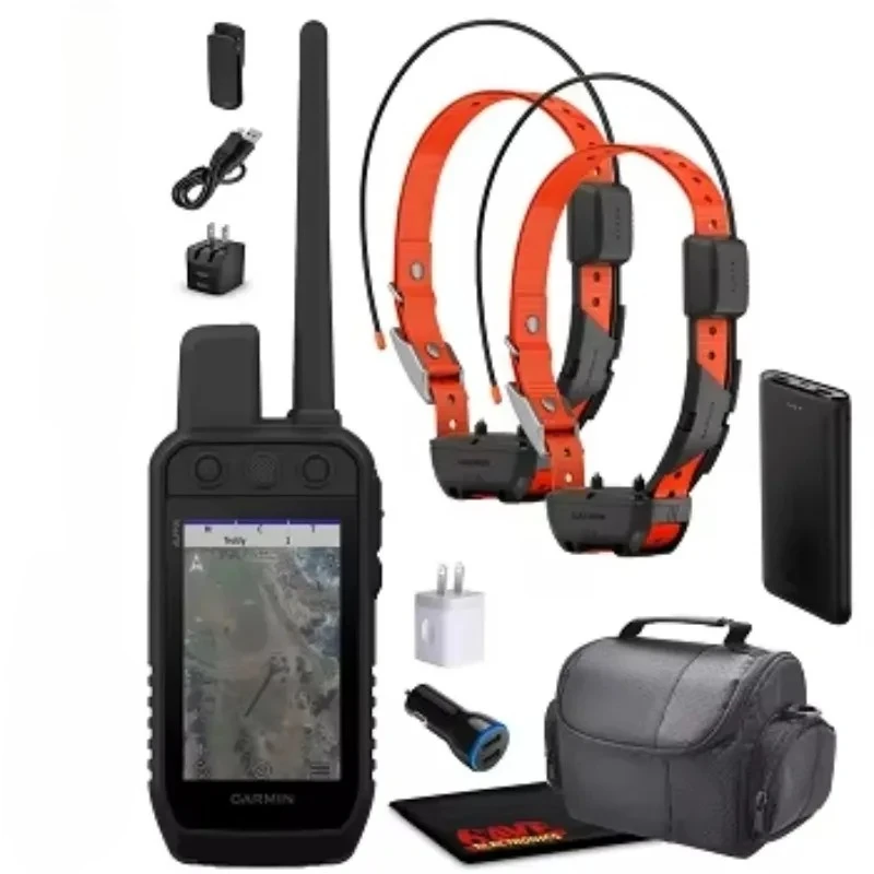 Latest! Alpha 300 Handheld Advanced Tracking and Training with 2x Garmins Alpha TT25 Tracking Collar for Dogs with GPS