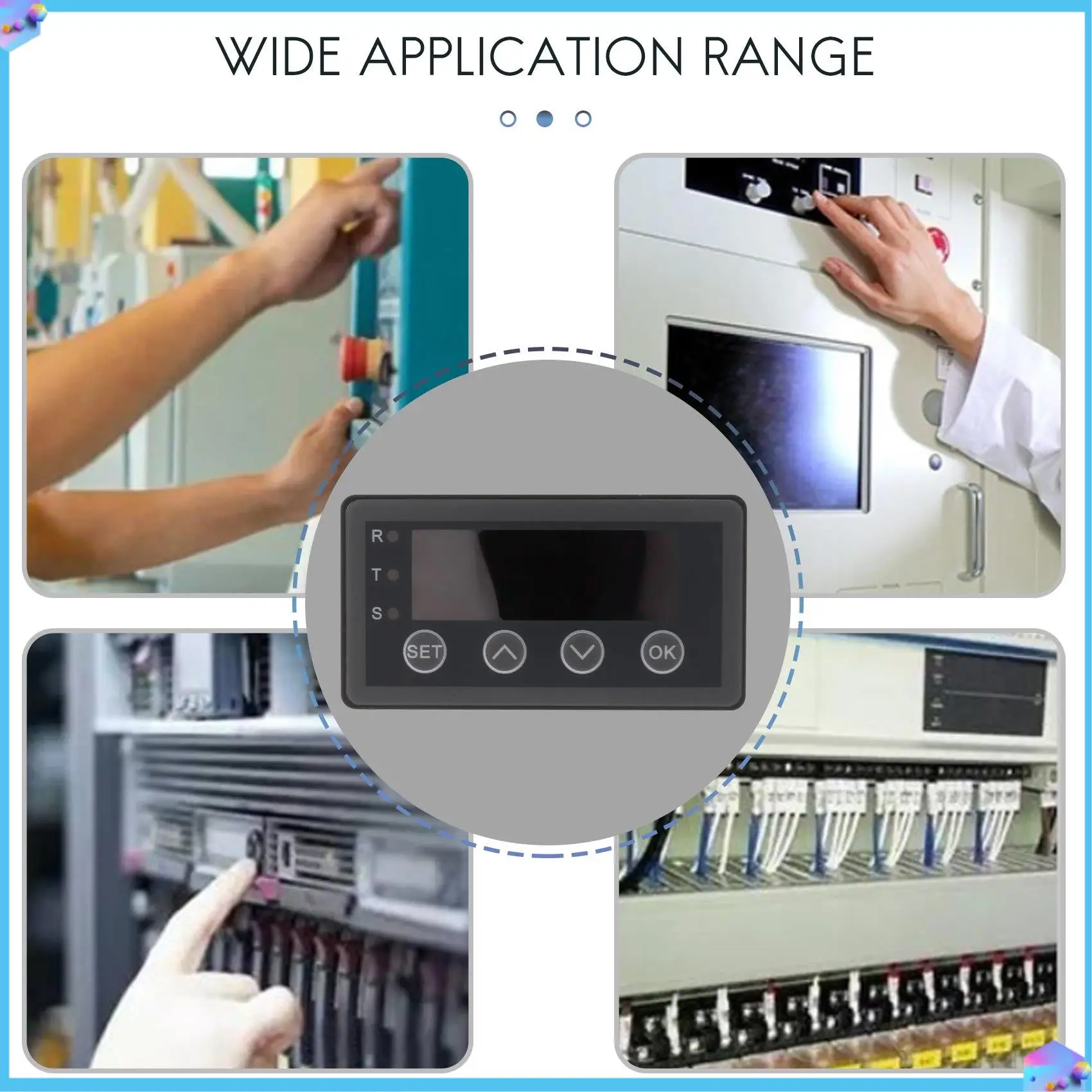 A43T Digital Display Meter 0-10V 0-20MA 2-10V 4-20MA Analog Input Display Table Digital Display Head With RS485 Version