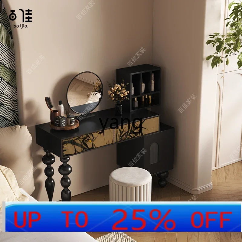 

LHH solid wood dresser chest cabinet integrated modern storage cabinet corner table makeup table