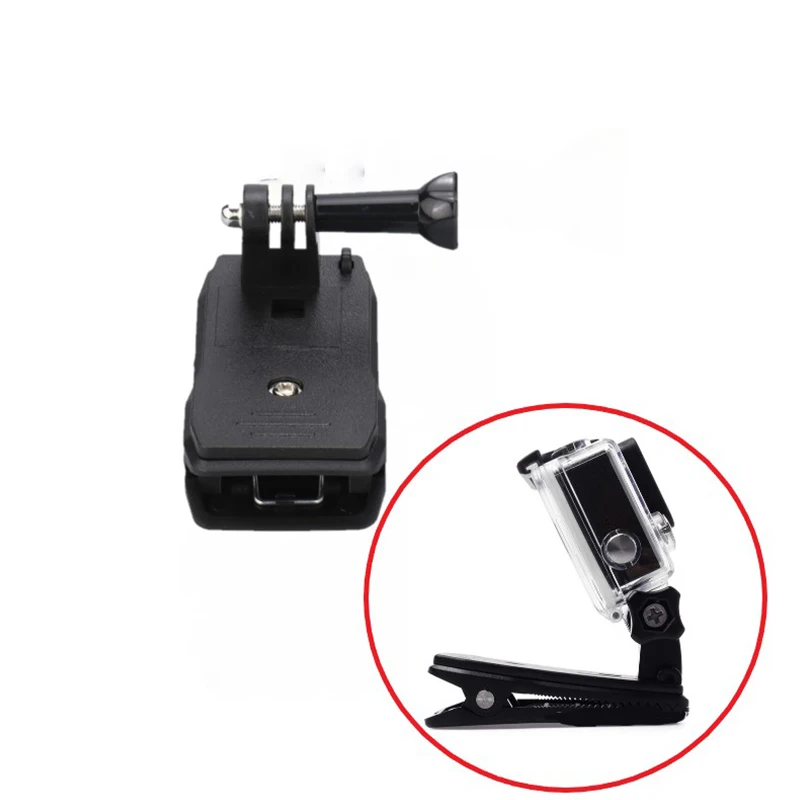 

Hat, Belt & Backpack Camera Clamp Mount - 360° Rotation - Suited for Hero 13 12 10 9 8 7 & Insta360 X3X4 SJCAM