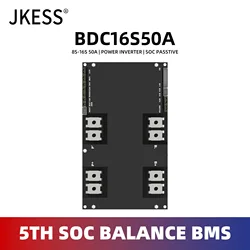 JKESS Inverter BMS Power SOC Balance BMS 50A Lifepo4/Li-ion/LTO 8S 12S 16S 24V 48V Home Energy Storage For Growatt Deye Inverter