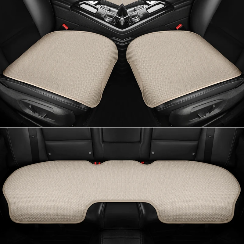 2022 new car seat seat cover all-inclusive four seasons universal linen special car seat cover cover hood full enclosure network