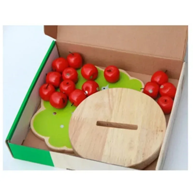 DIY Holz Magnetische Apfelbaum Baustein Modell für Frühe Kindheit Bildung Spielzeug Mathe Spielzeug Holz Phantasie Beste Geschenk