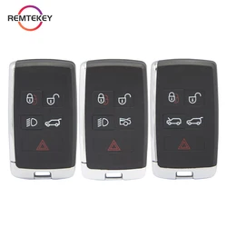 REMTEKEY Smart Key Shell Case FCC KOBJXF18A 5Button for Land Rover Range Rover Sport Jaguar XF XJ EX F-Pace F-Type 2018 2019