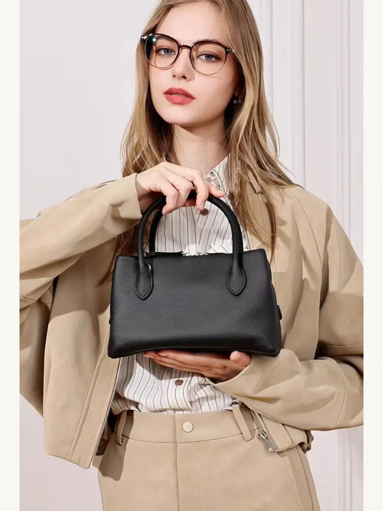 YANATARI Wholesale Cowhide Genuine Leather Handbags Women Vintage Shoulder Bag Soft Leather Luxury High Quality Crossbody Bag