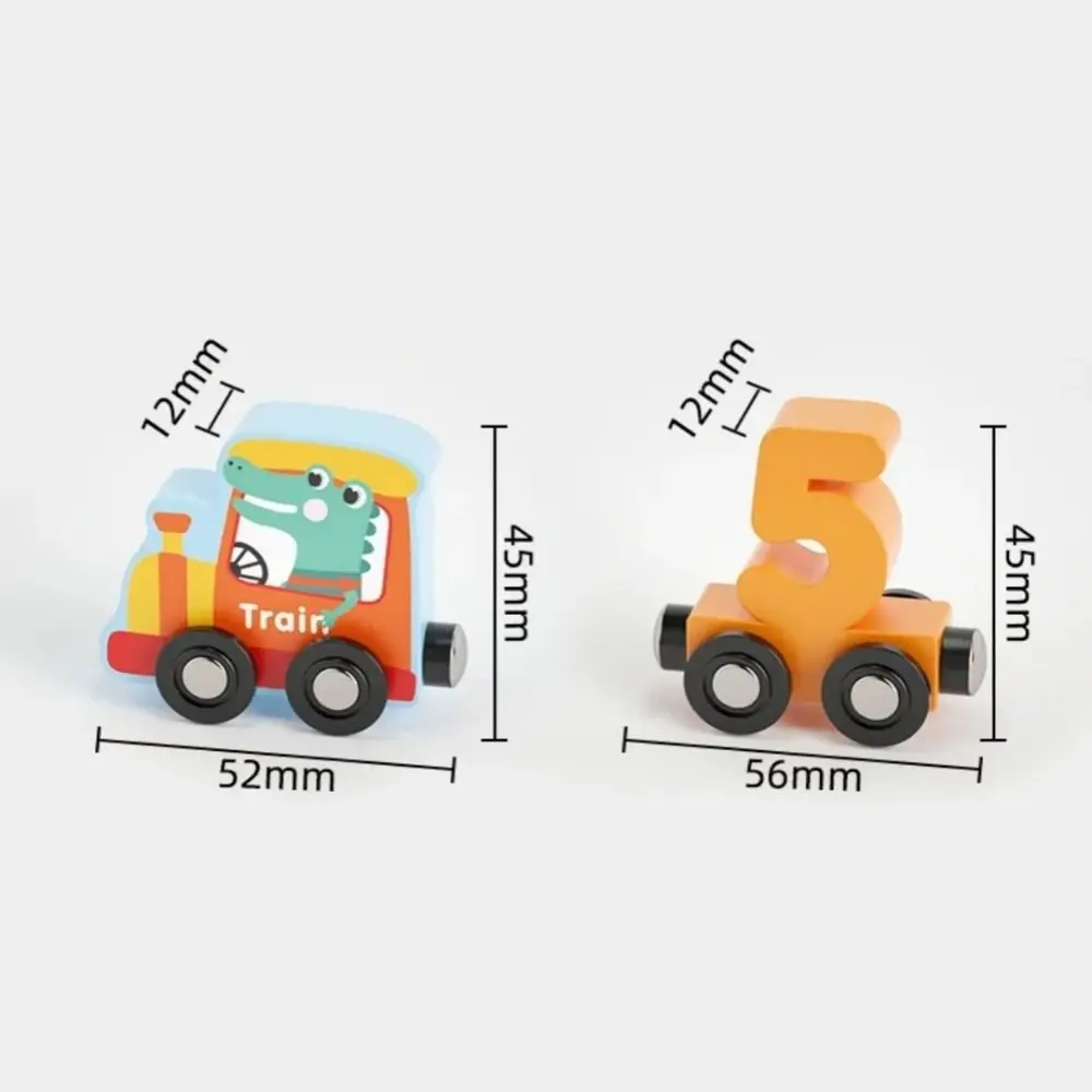 Magnetische Zahlenzug Spielzeug Montessori Holzspielzeug Kleine Zahl Zug Modell Bunte Erkenntnis Kinder Lernspielzeug